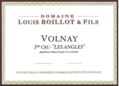 Volnay Premier Cru Les Angles Domaine Louis Boillot 2019