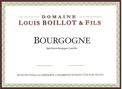 Bourgogne  Domaine Louis Boillot 2019