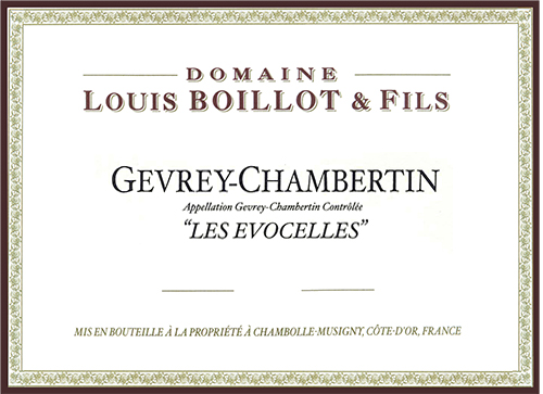 Gevrey-Chambertin Les Evocelles Domaine Louis Boillot 2019
