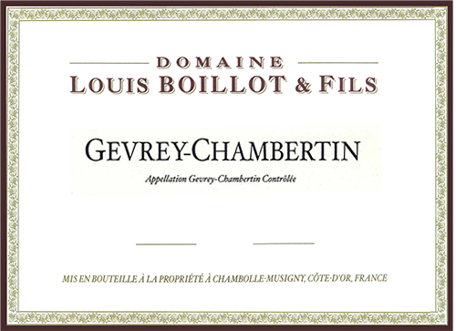 Gevrey-Chambertin  Domaine Louis Boillot 2018