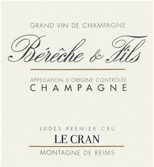 Champagne Le Cran Vintage Bérêche et Fils 2014 | Moore Brothers Wine ...