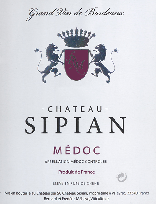 Medoc (Half Bottle) Château Sipian 2016
