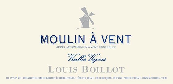 Moulin-à-Vent Vieilles Vignes Domaine Louis Boillot 2018