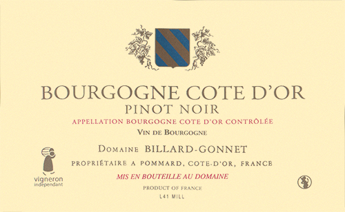 Bourgogne Rouge Domaine Billard-Gonnet 2019
