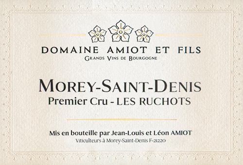 Morey-Saint-Denis Premier Cru Les Ruchots  Domaine Pierre Amiot et Fils 2019