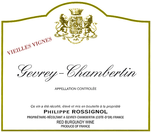 Gevrey-Chambertin Vieilles Vignes Domaine Philippe Rossignol 2019