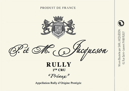 Rully Premier Cru Préaux Paul et Marie Jacqueson 2020