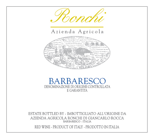 Barbaresco  Azienda Agricola Ronchi 2018