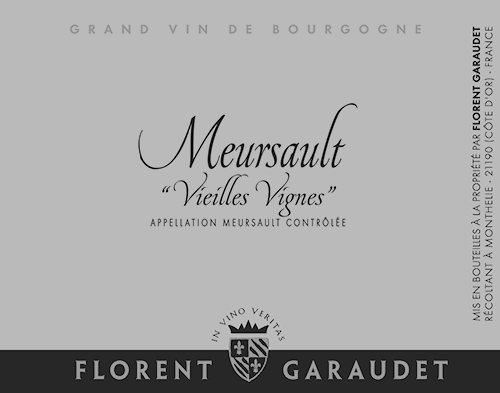 Meursault Vieilles Vignes Domaine Florent Garaudet 2018