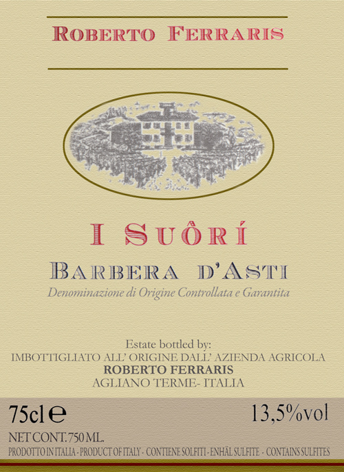 Barbera d’Asti I Suôrí Roberto Ferraris 2020