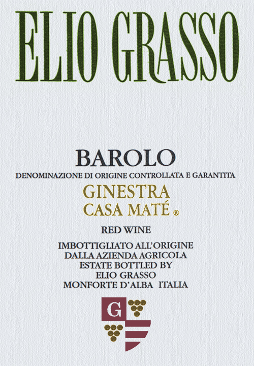 Barolo Ginestra “Vigna Casa Maté” Elio Grasso 2017