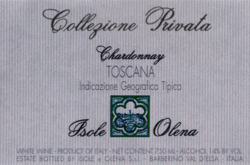 Indicazione Geografica Tipica Toscana Chardonnay Isole e Olena 2019