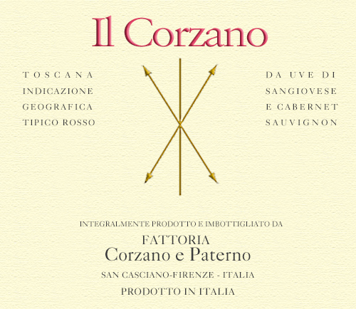 Indicazione Geografica Tipica Toscana Il Corzano Corzano e Paterno 2019